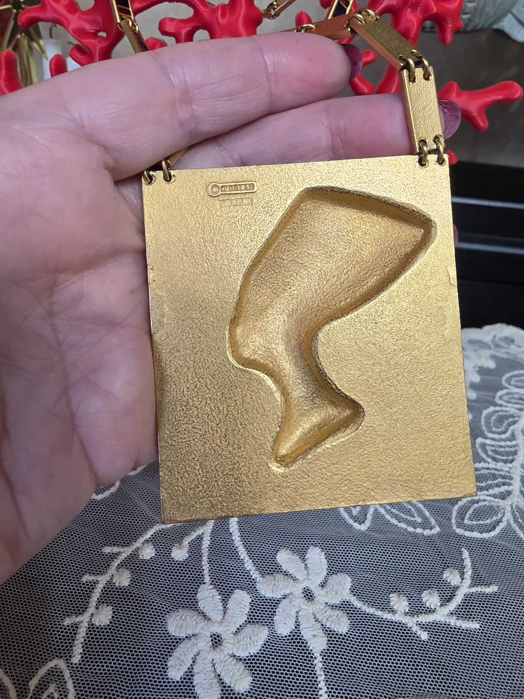 RARE D'Orlan Nefertiti Pendant Necklace - photo 4