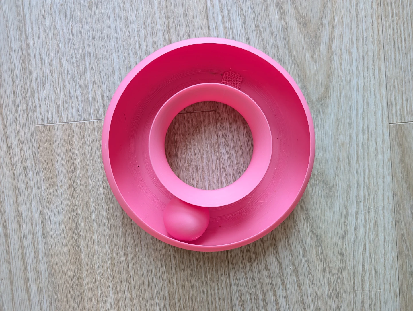 Pink Cat Toy Roller with Ball