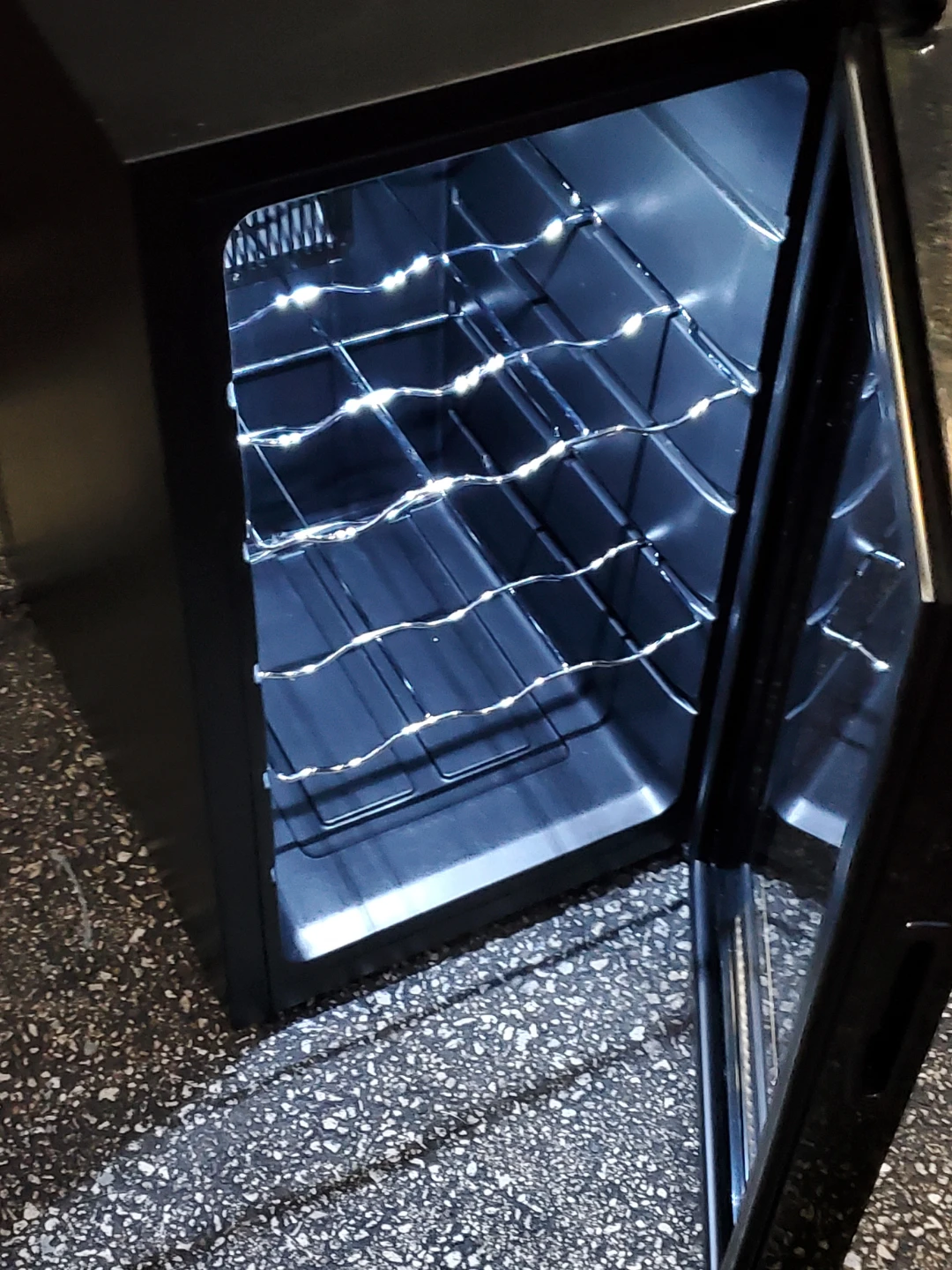 Black Wine Cooler Fridge - photo 3