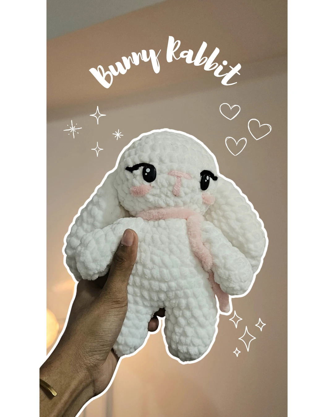 White Bunny Rabbit Plush Toy