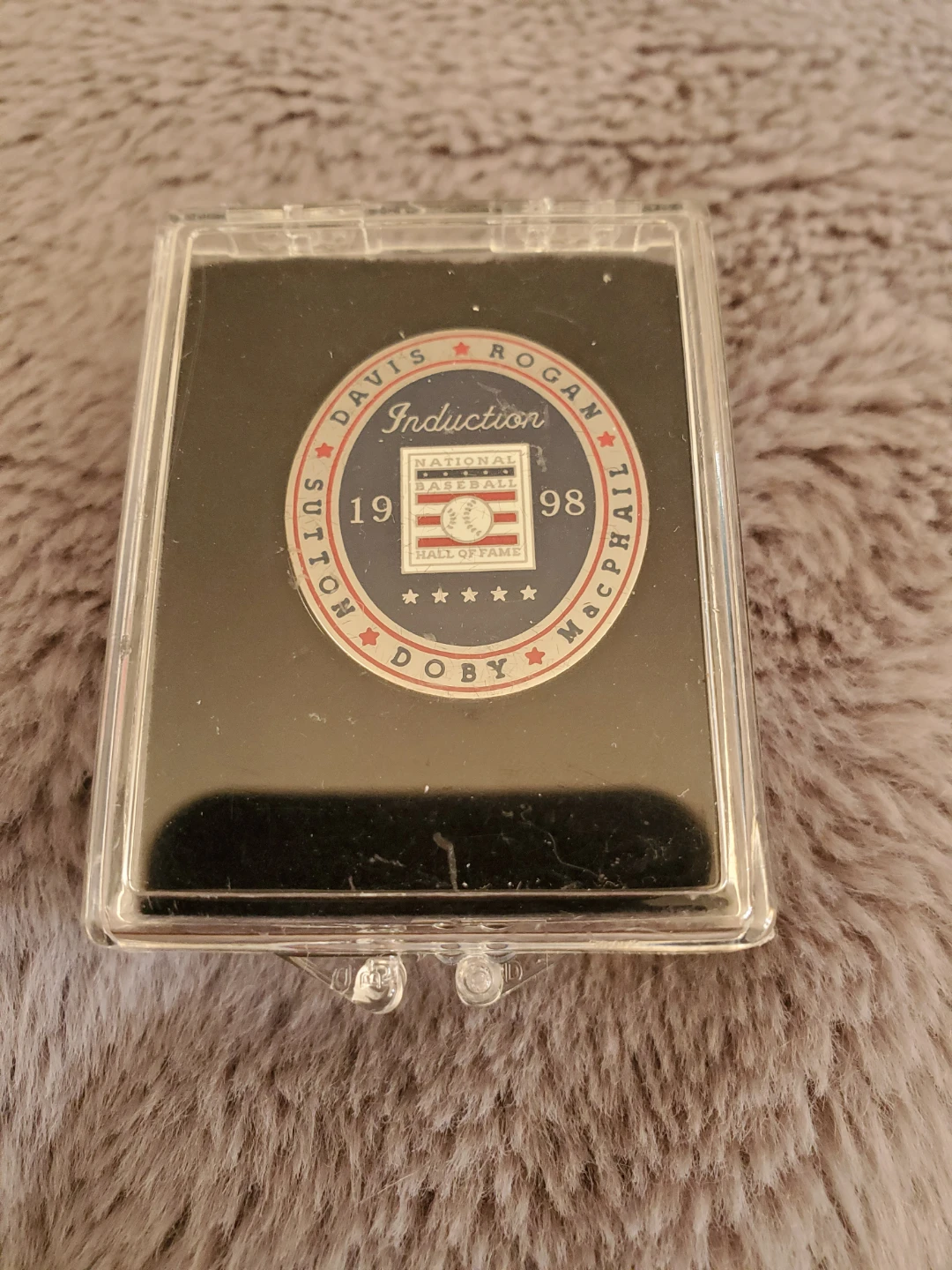 1998 National Baseball Hall of Fame Induction Press Pin ⚽ - photo 2