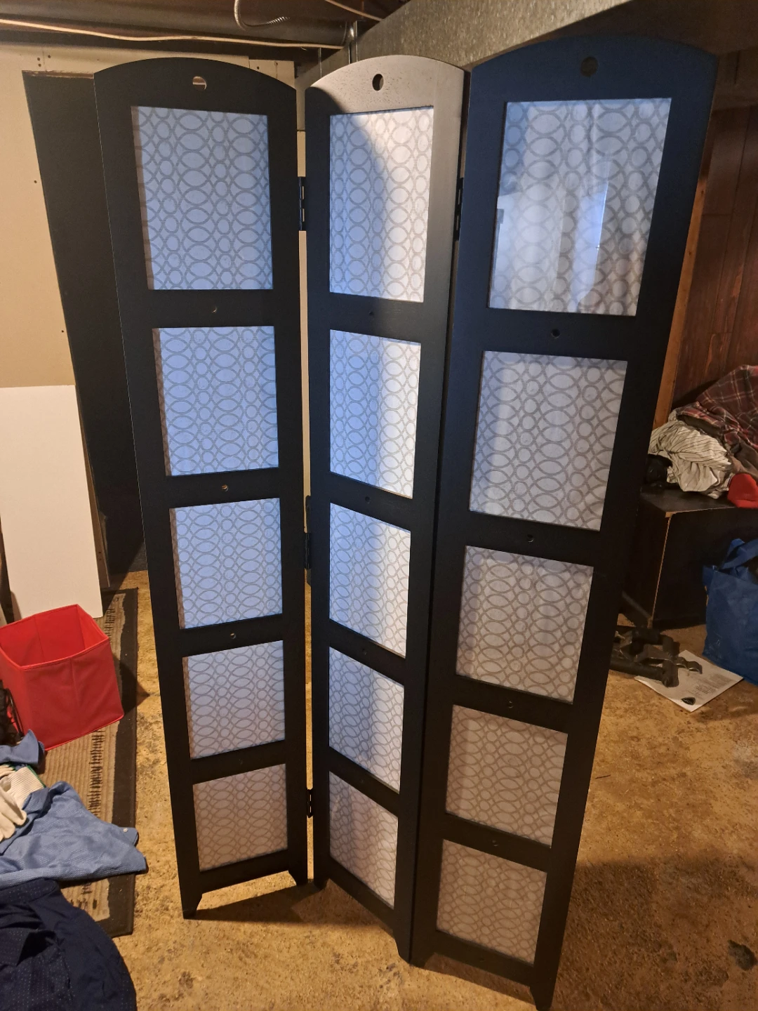 2 3-Panel Folding Room Divider Screens