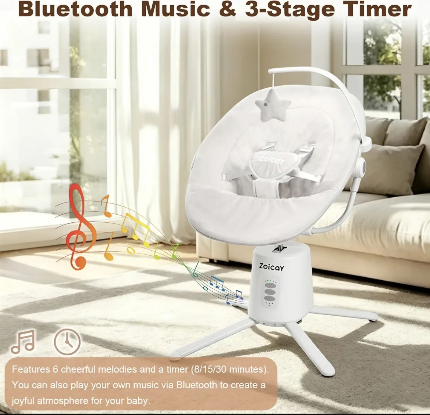 Zoicay Baby Bouncer Swing - photo 2