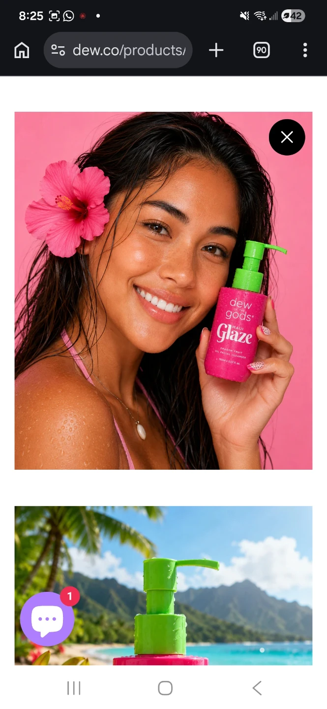 Dew of the Gods Maui Glaze Oil Facial Cleanser – Brand New - photo 2