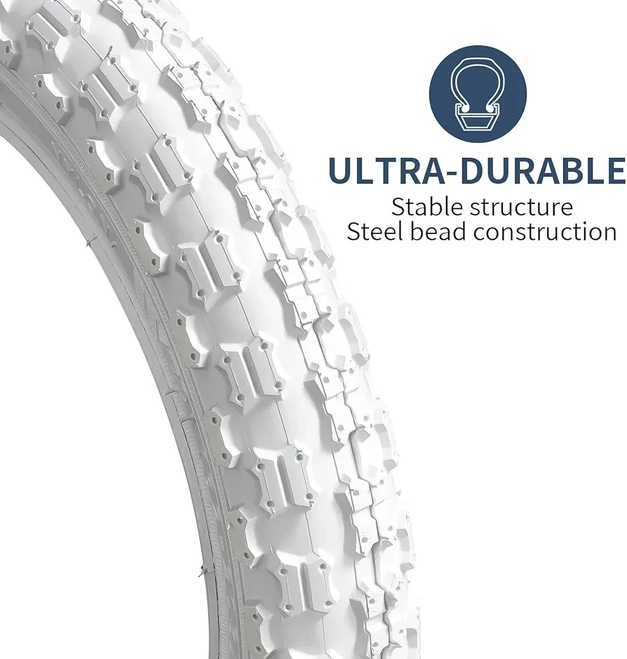 White Bicycle Tire 12 x 2.125 - photo 2