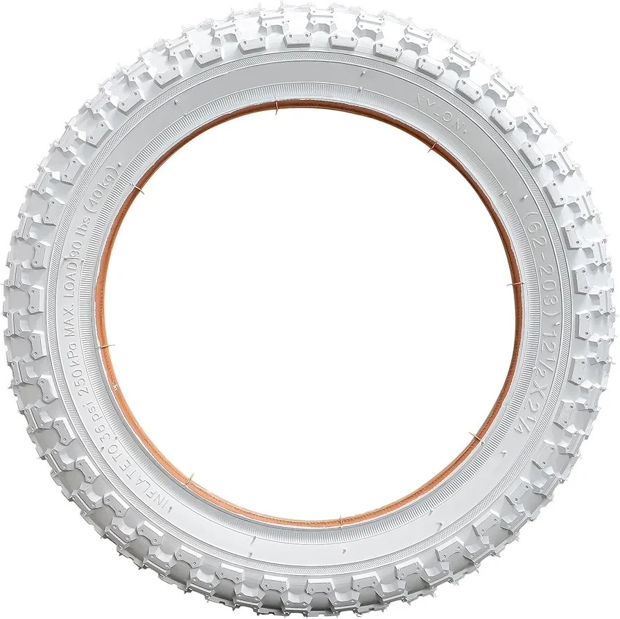 White Bicycle Tire 12 x 2.125 - photo 3
