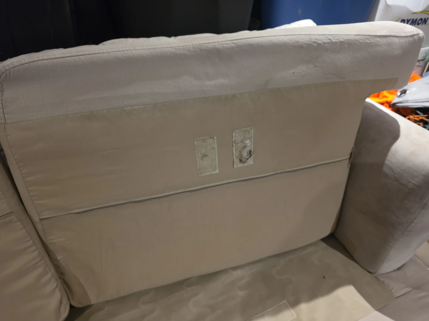 Beige 4 seater couch - photo 2