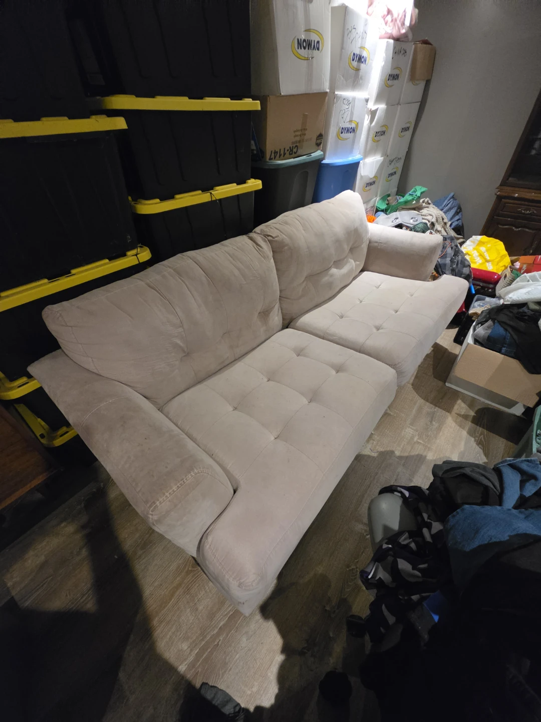 Beige 4 seater couch - photo 4