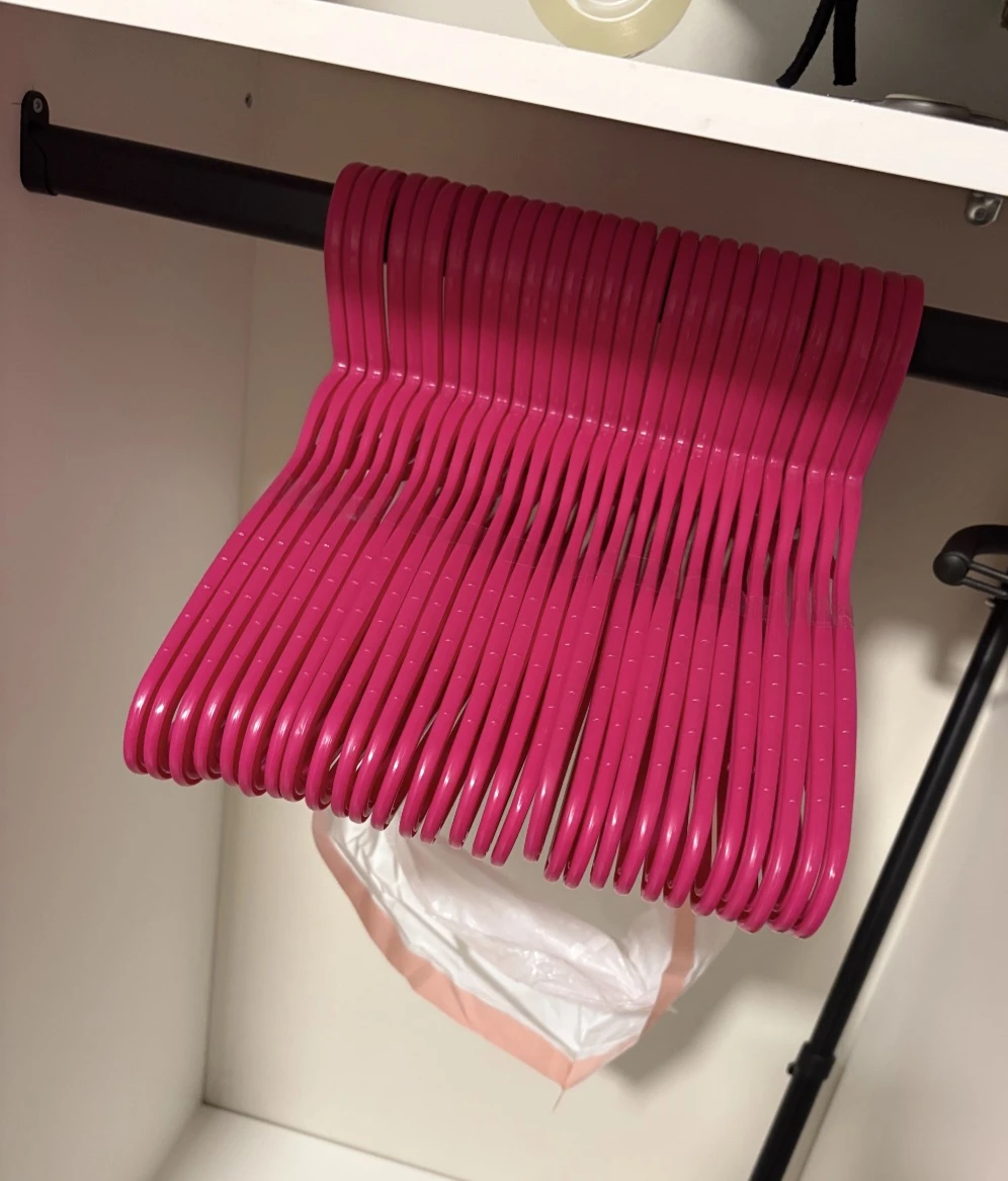 Bundle of Plastic Clothes Hangers