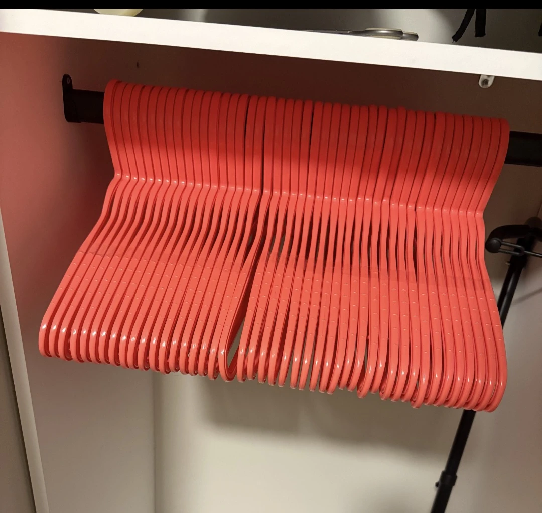 Bundle of Plastic Clothes Hangers - photo 2