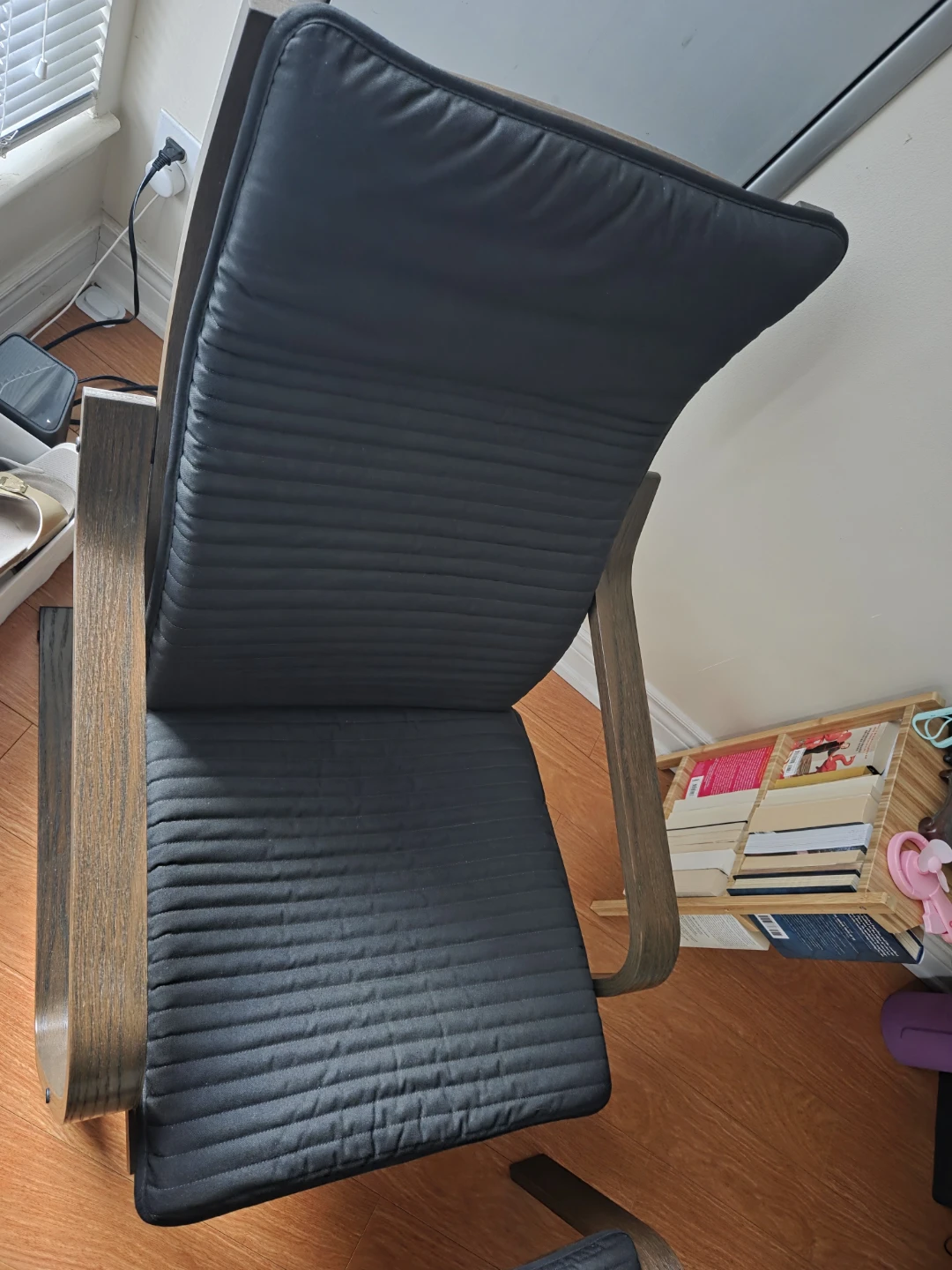 Poäng Lounge Chair with Footrest Brown Frame - photo 2