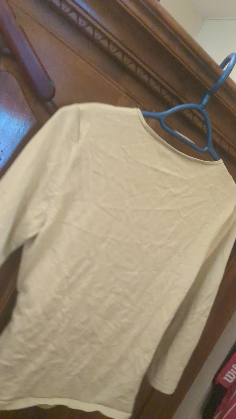 Ann Taylor Women's Light Yellow V-Neck Wrap Top Size M - photo 4