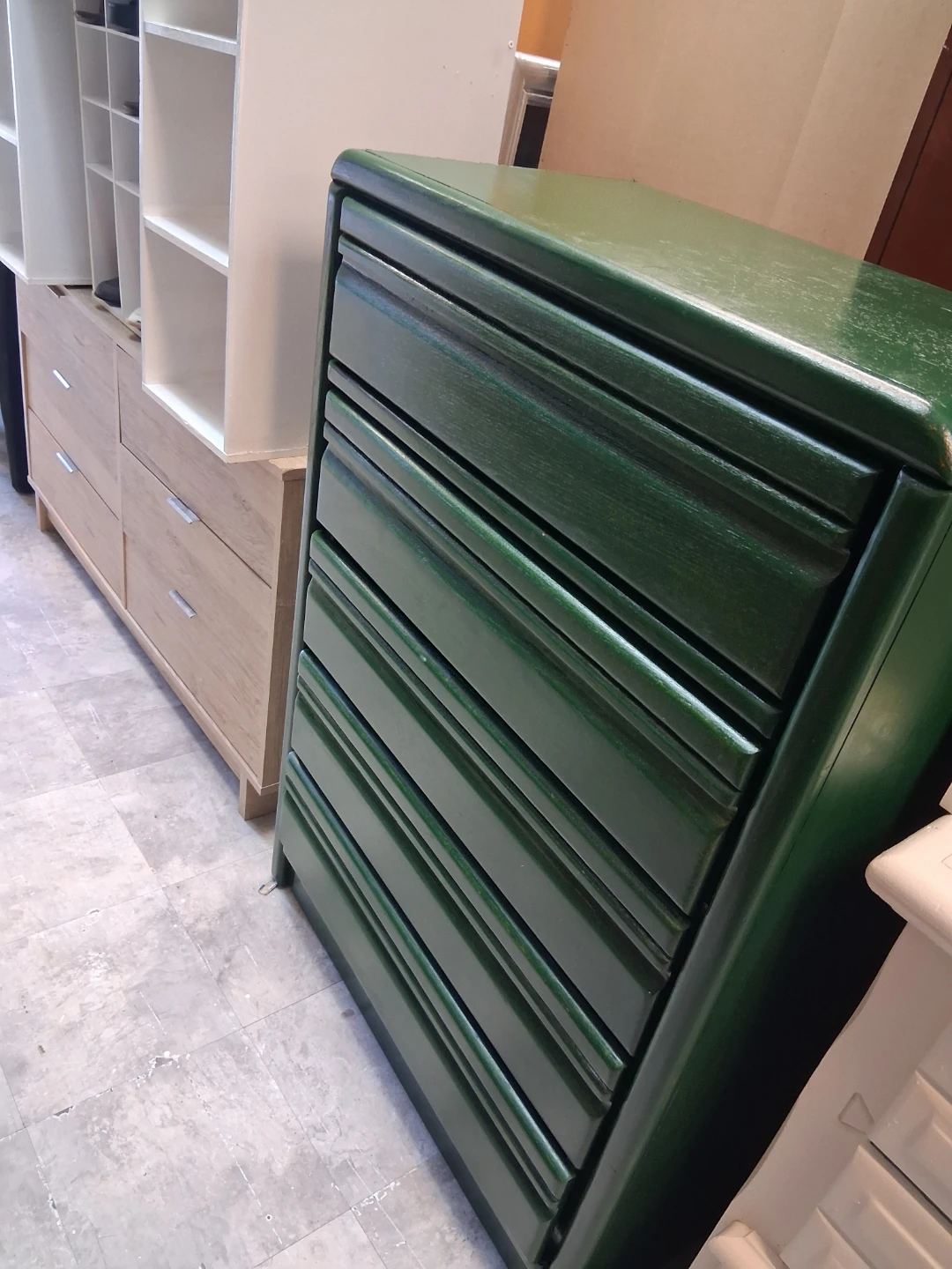 Green 5-Drawer Dresser