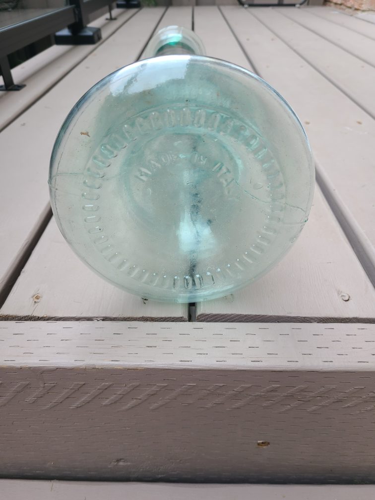22.75" x 2.75" Tall Glass Cylindrical Vase MADE IN ITALY - photo 3