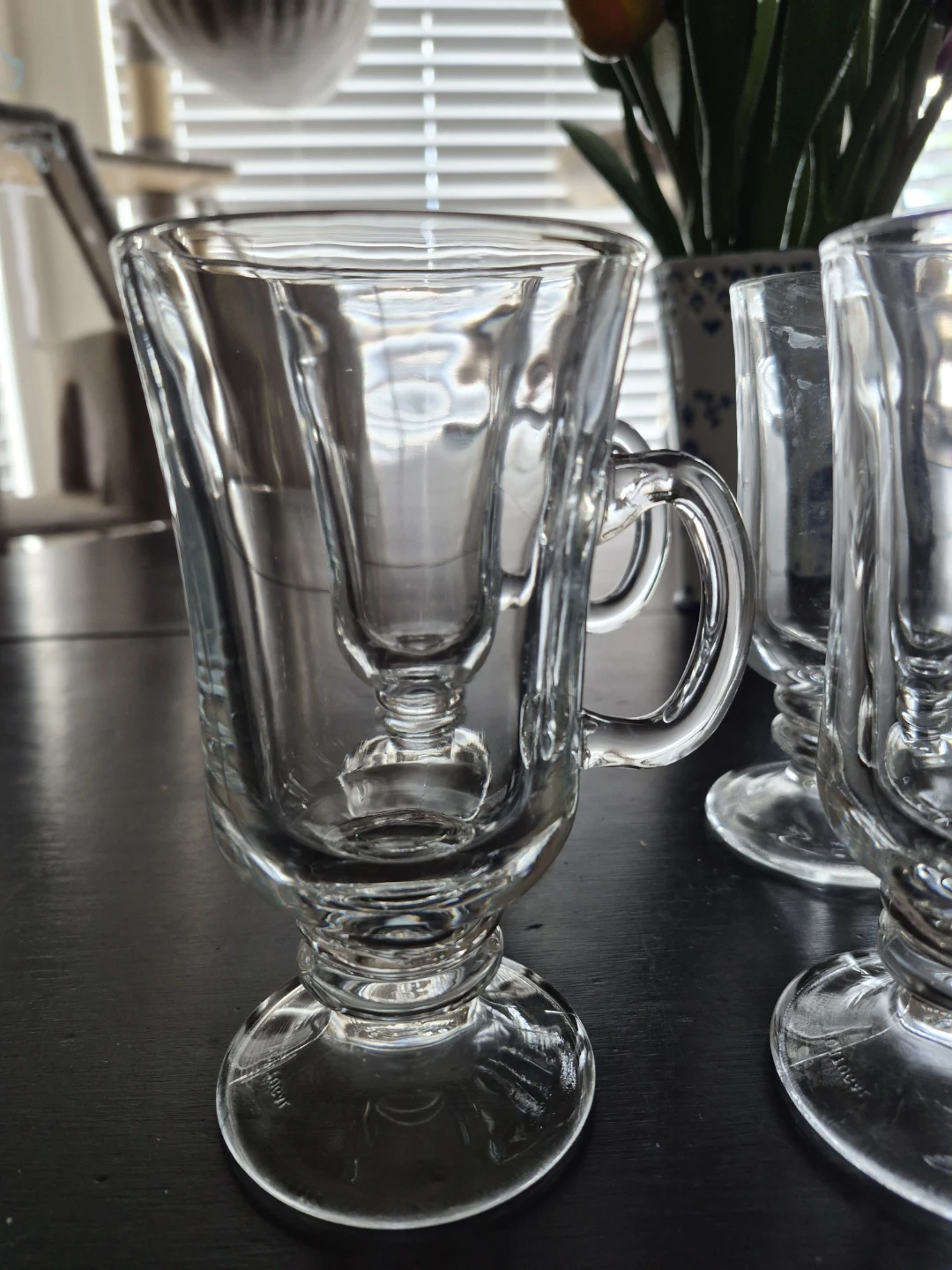 Set of 4 Clear Glass Irish Coffee Mugs - photo 2