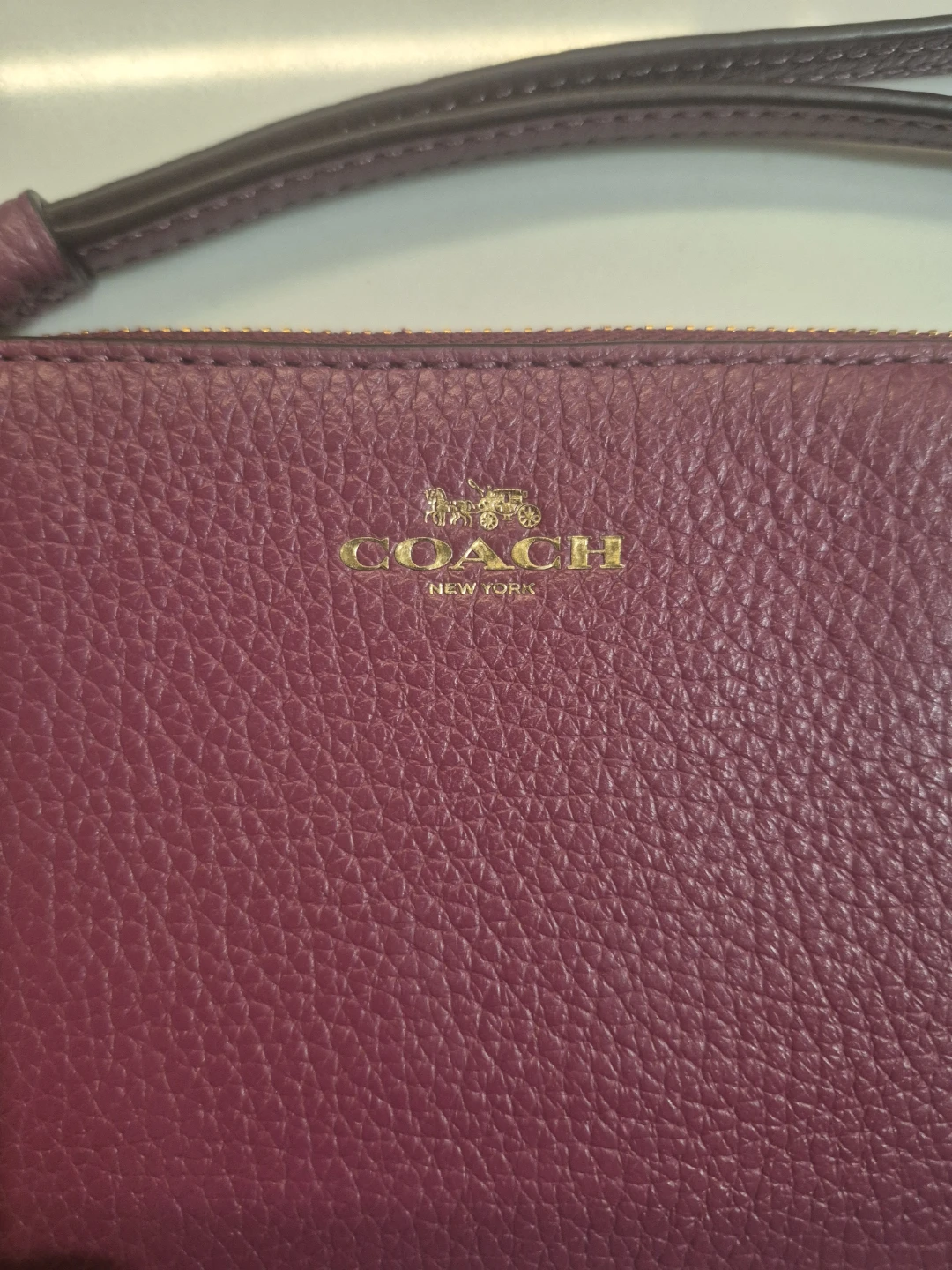 COACH Purple Leather Wristlet Pouch - photo 2
