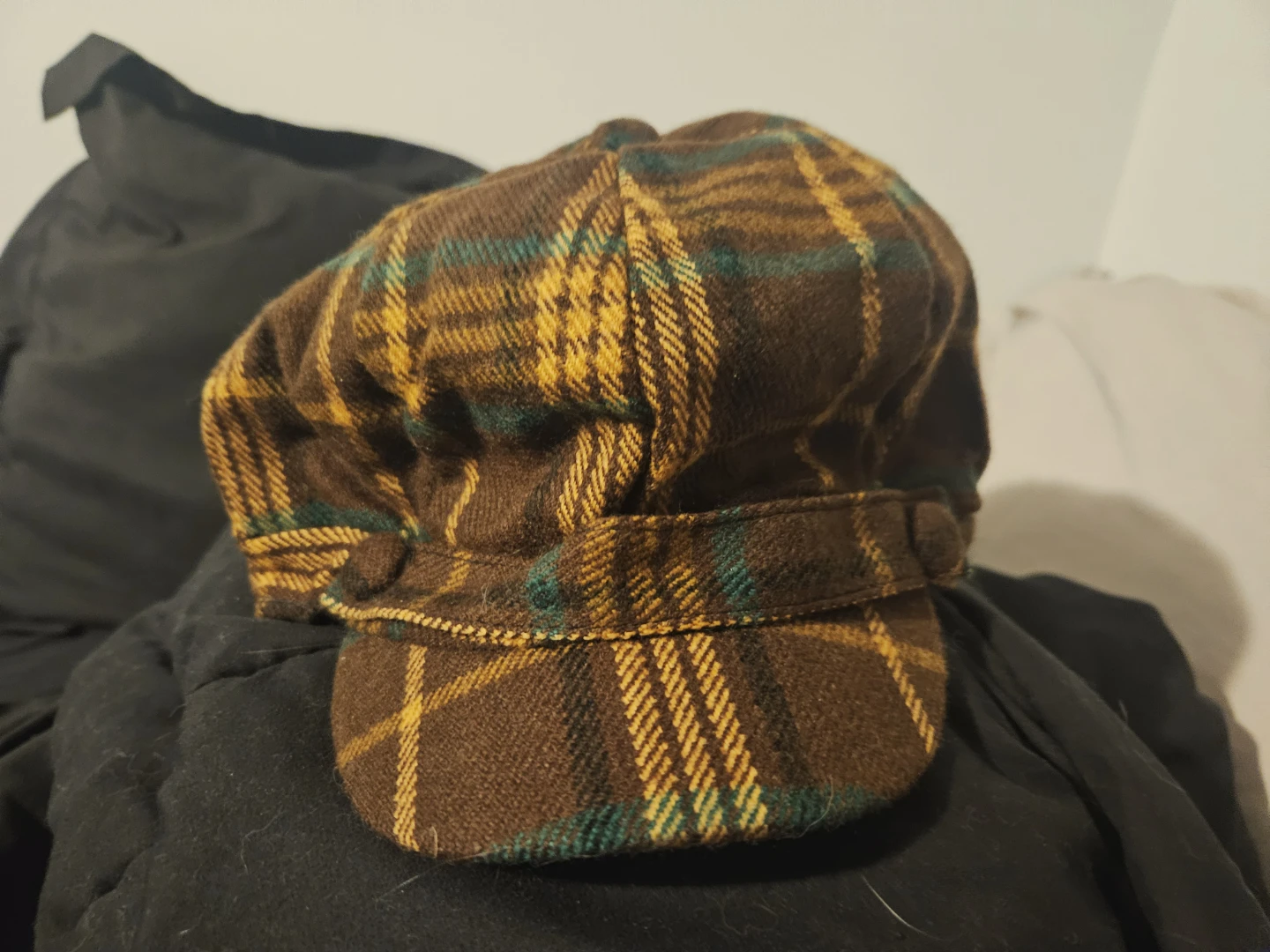 Newsboy Cap/Hat - Brown Plaid