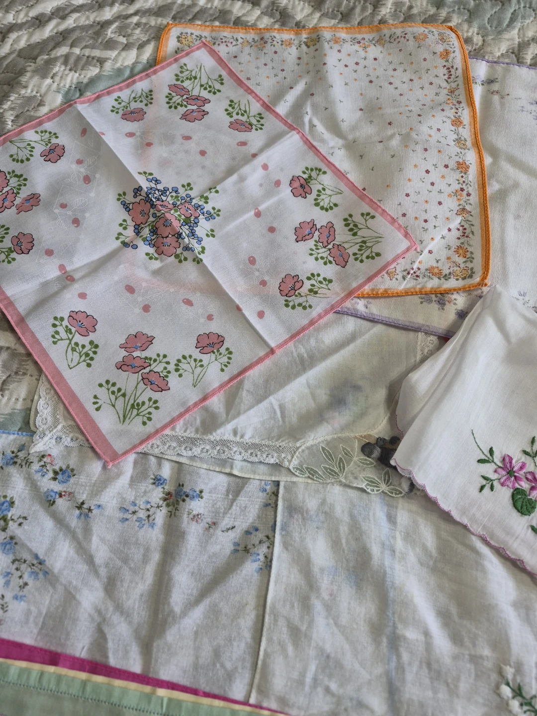 Mix Misc Lot of 45 Vintage Linens, Cottons.... - photo 5