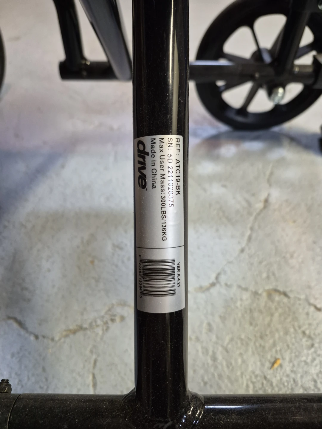 Drive Aluminum Transport Chair - photo 2
