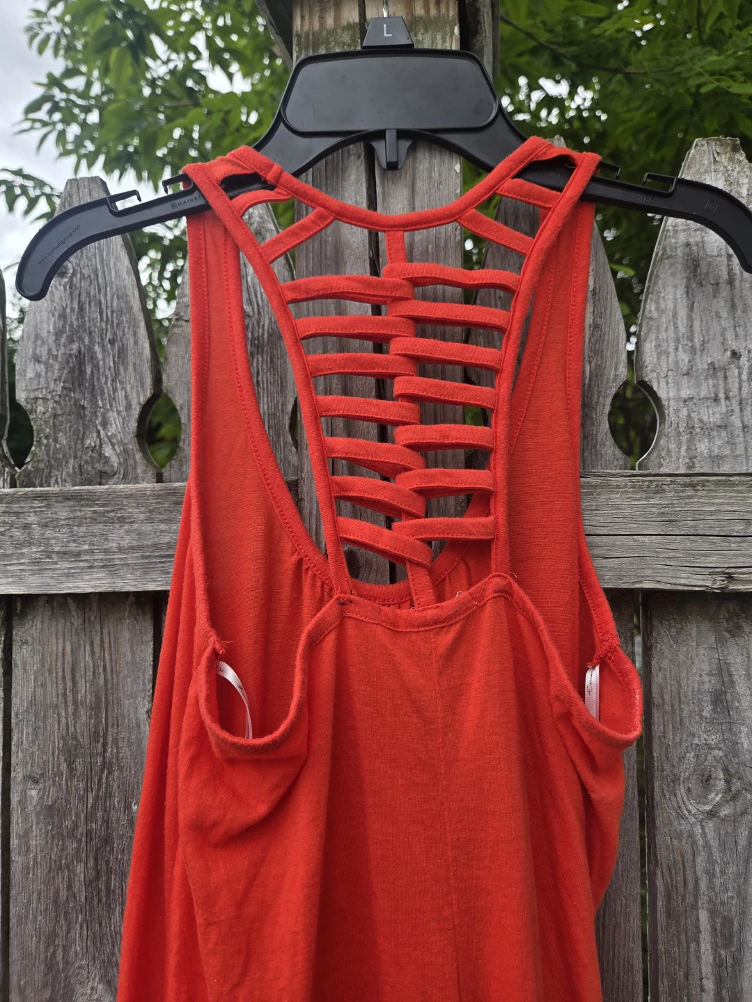Red Strappy Back Maxi Dress - photo 3