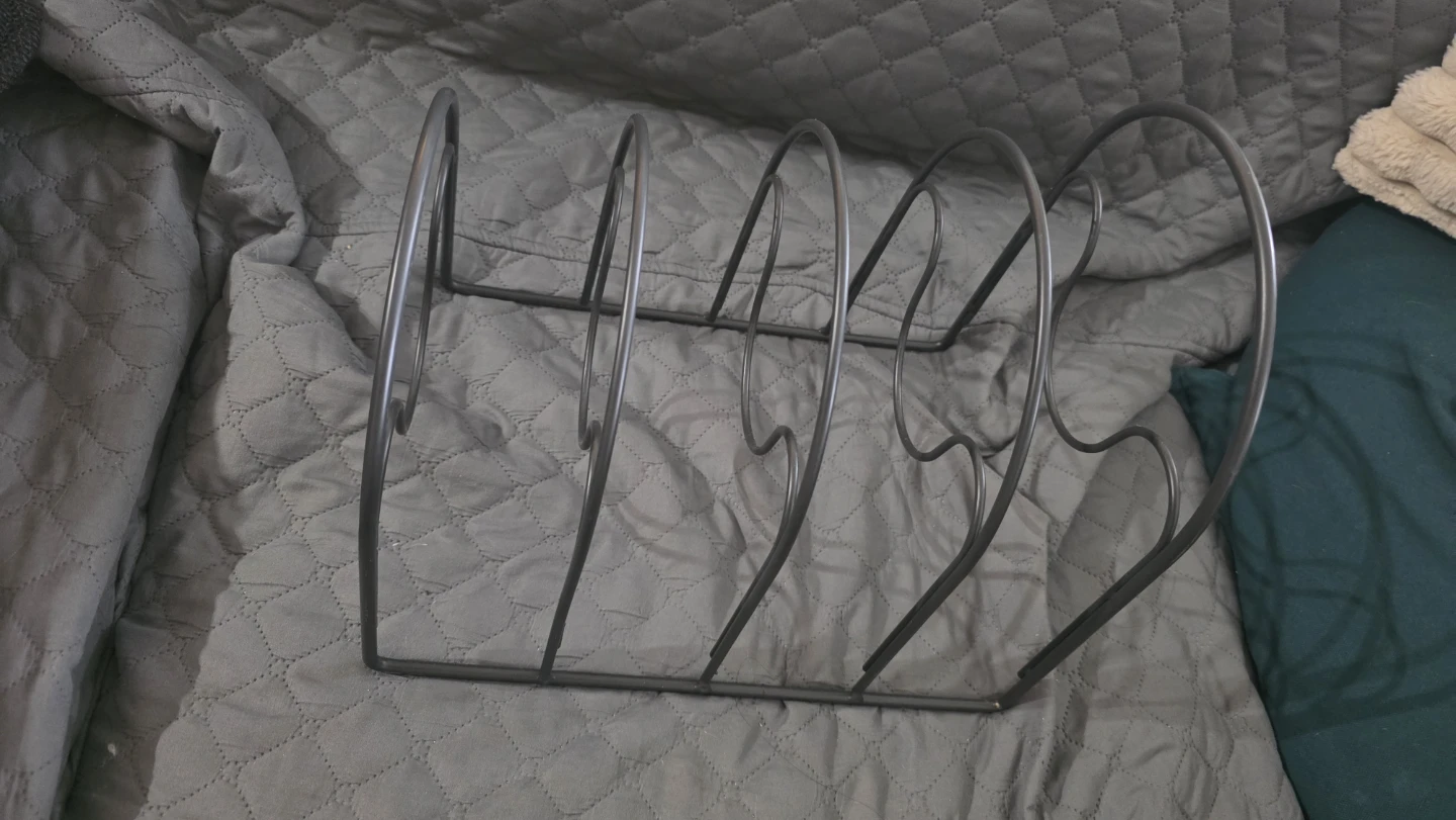 Metal Pot Lid and Pan Organizer Rack