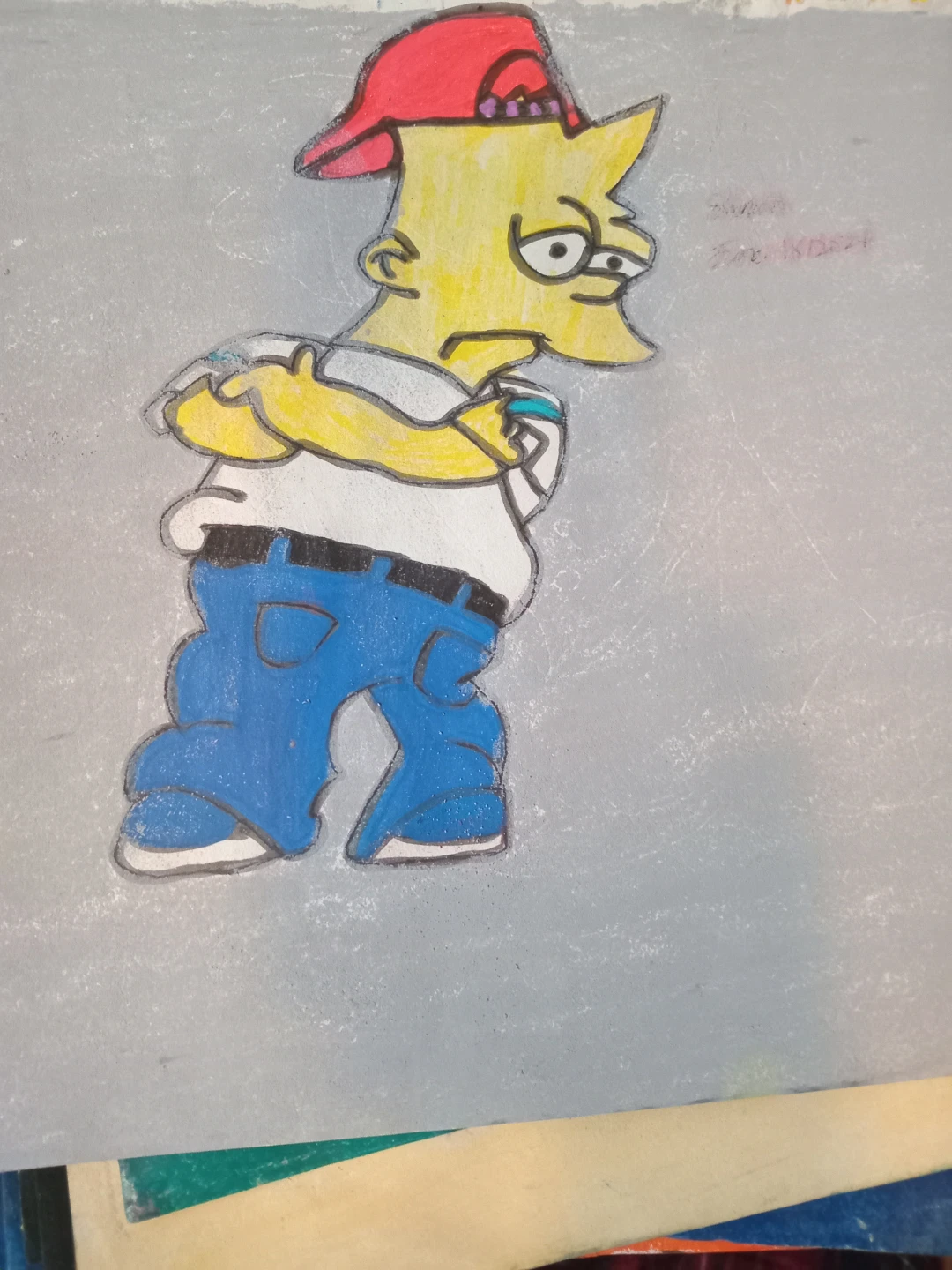 Bart Simpson Drawing by Custom Artist Sherwin - photo 3