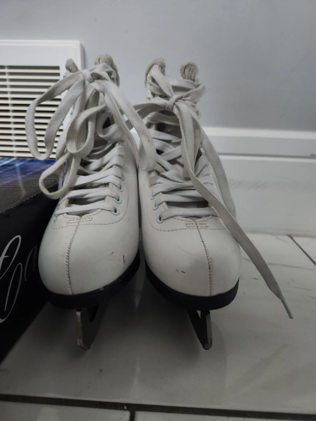 White Figure Skates Size 3