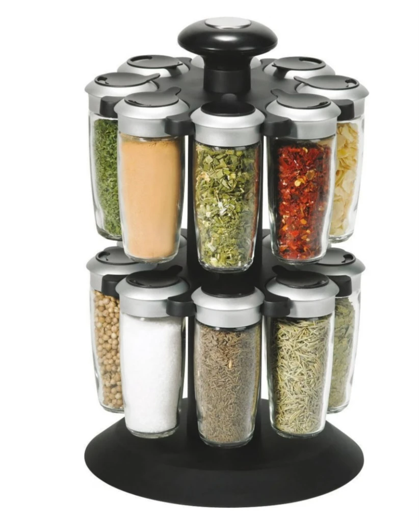 Kitchen Rotating Spice Rack with 16 Jars ⚽ - photo 2