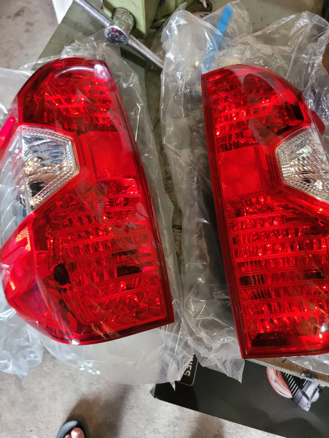 Tail light lenses/with bulbs
