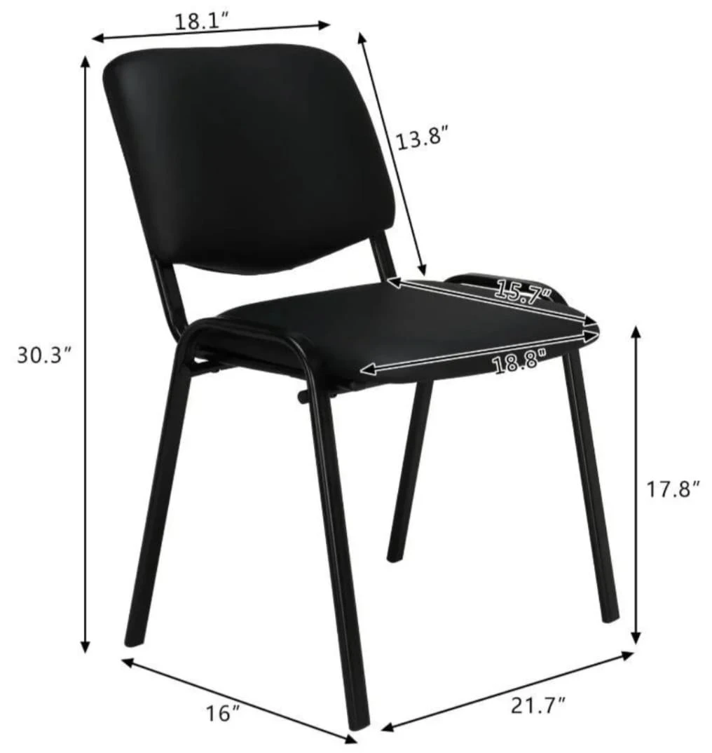 Black Guest Chairs - Set of 5 - photo 3