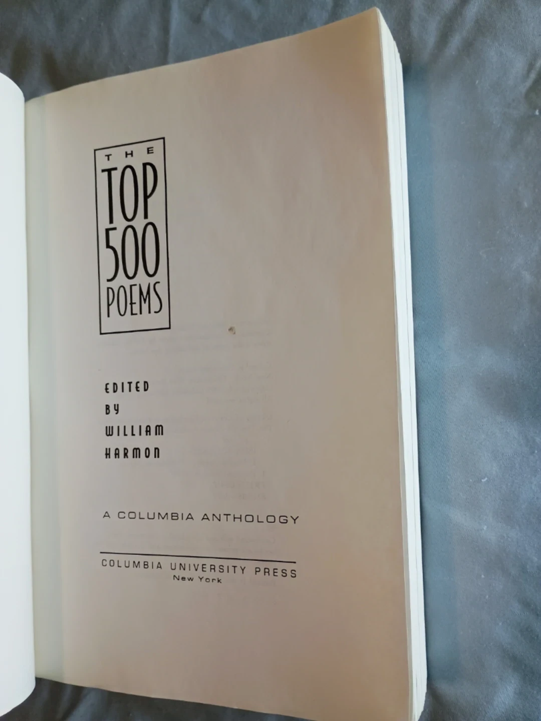 ⚽  The Top 500 Poems: A Columbia Anthology - photo 2