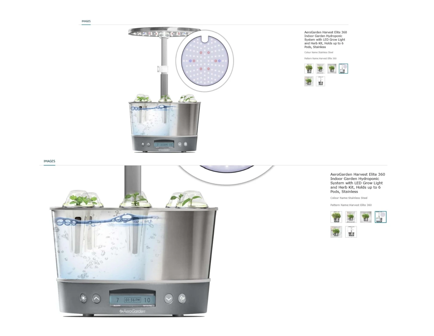 AeroGarden Harvest Elite 360 Indoor Hydroponic System