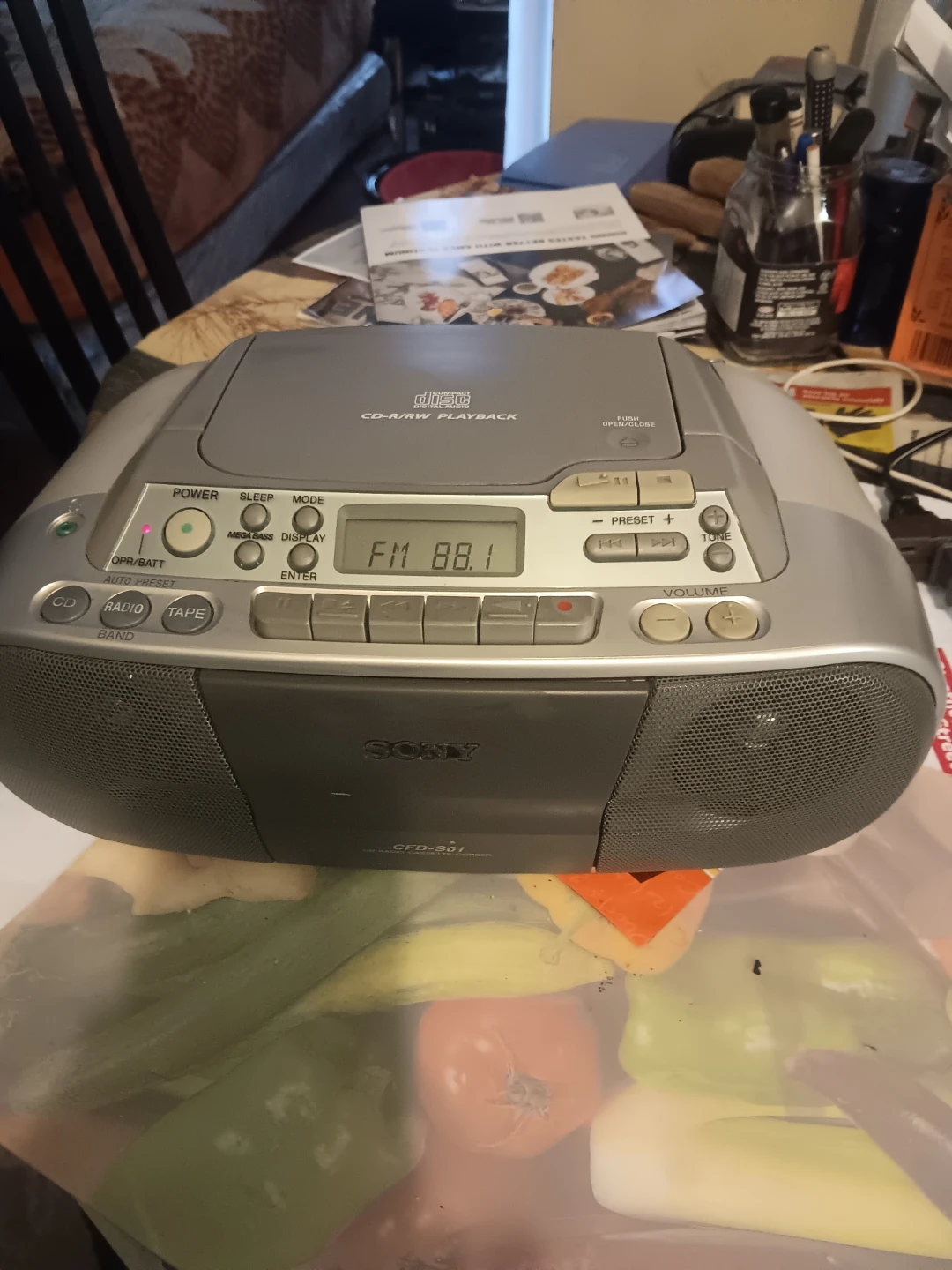 Sony CFD-S01 CD Radio Cassette Recorder