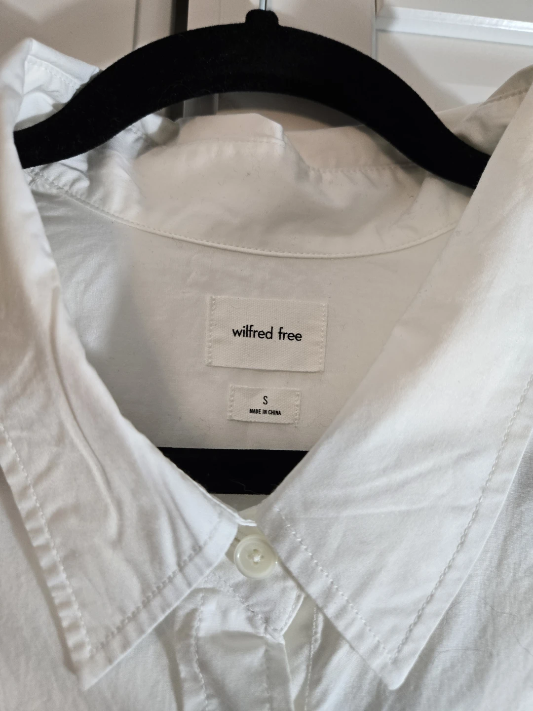 Aritzia - Wilfred Free Relaxed White Button-Up Shirt - photo 2