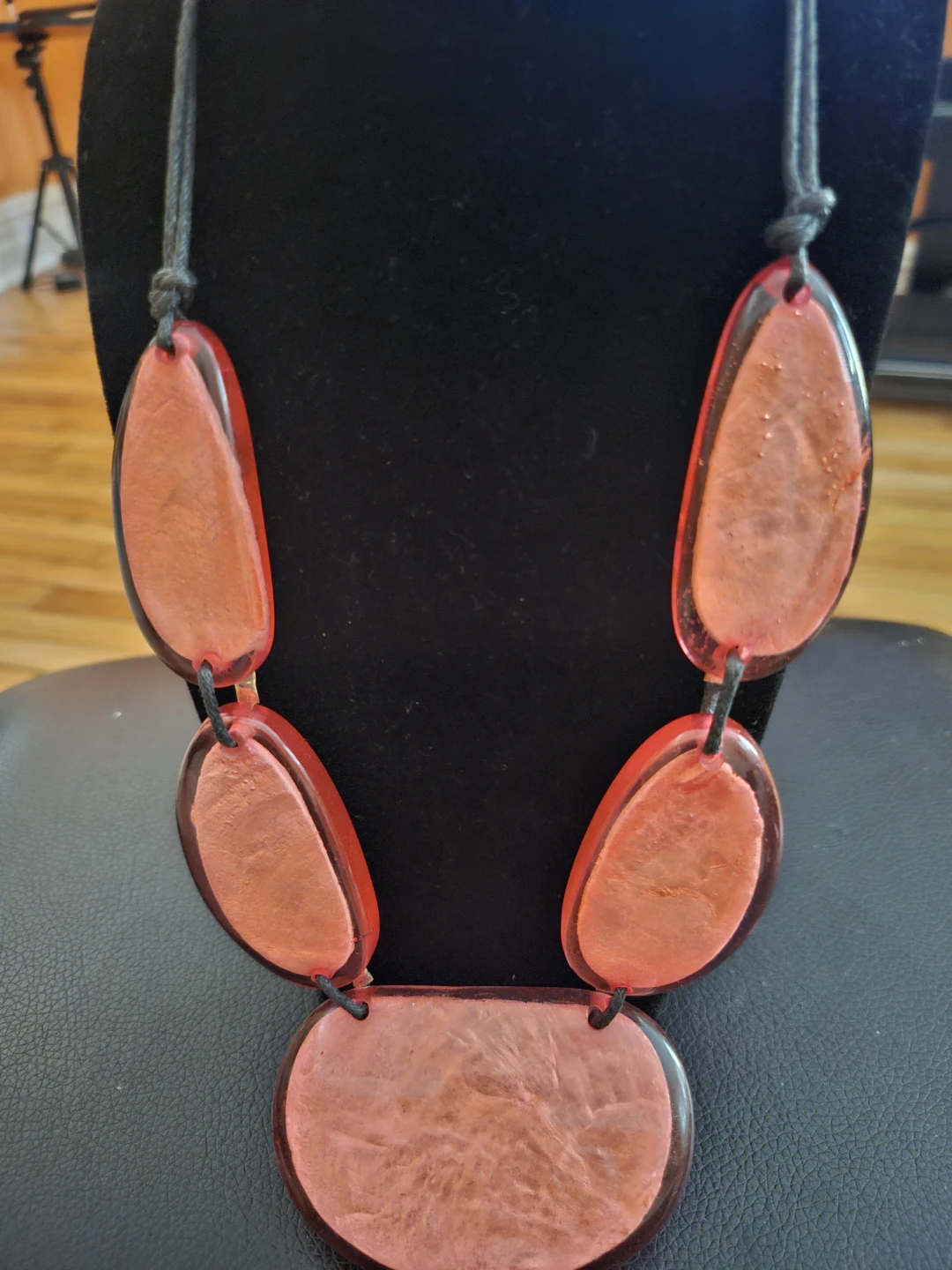 Chunky Red Beaded Statement Necklace - photo 2