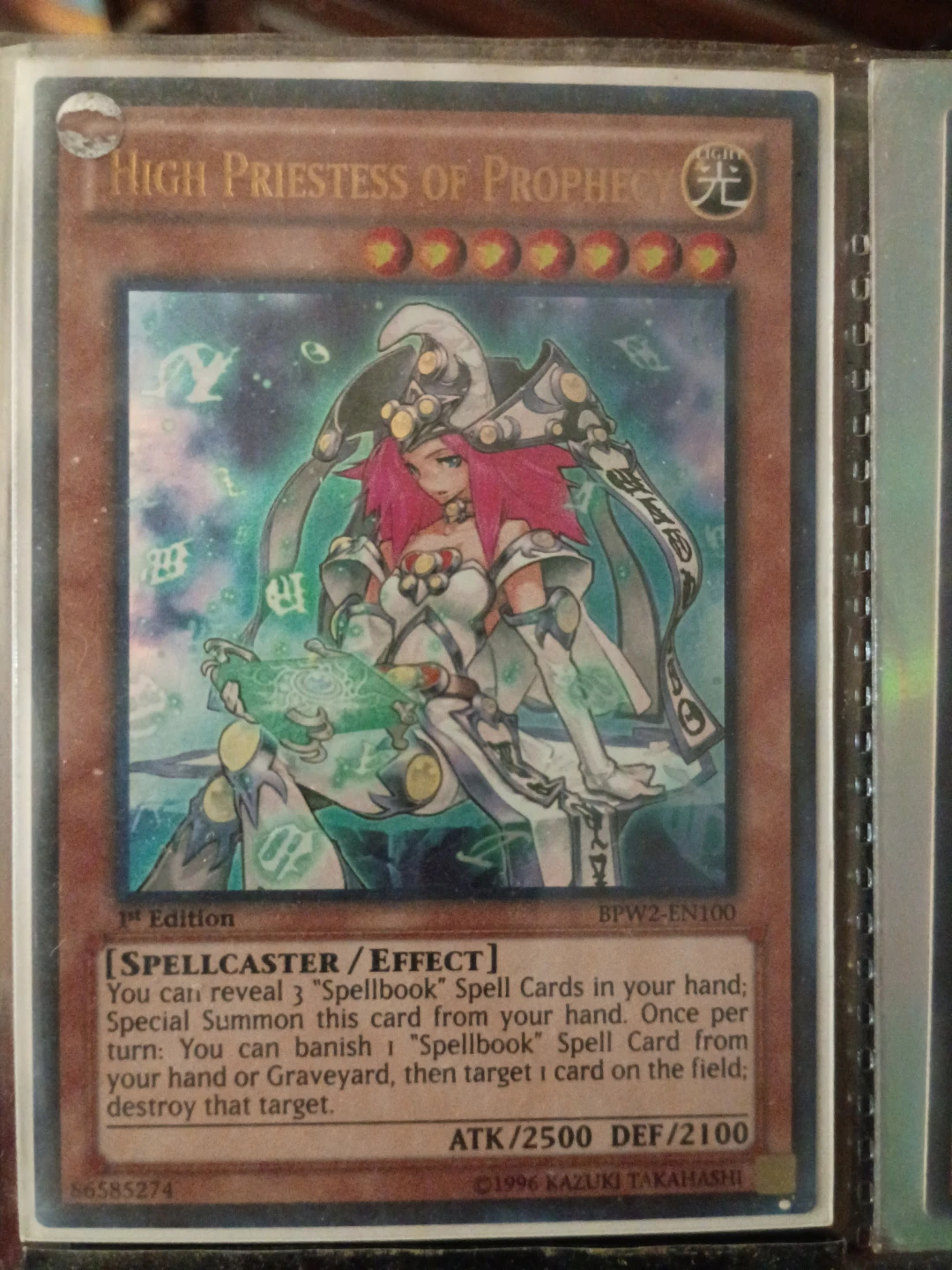 High Priestess of Prophecy Yu-Gi-Oh! Card⚽