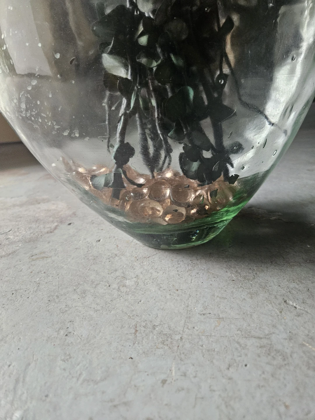 Large Clear Heart-Shaped Glass Vase - photo 3