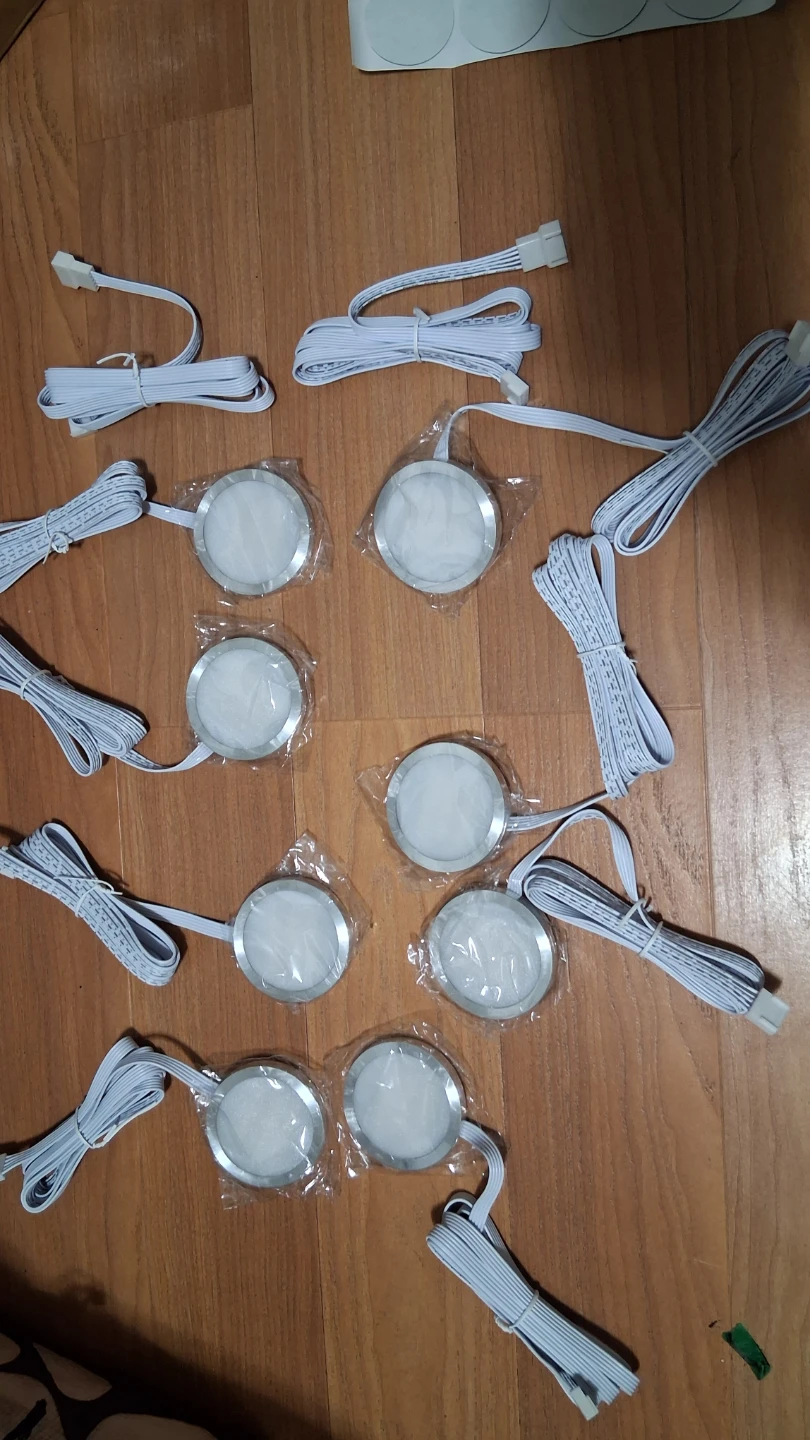 NEW 8 pcs Dimmerable Puck Light Cabin LED Light Spotlight