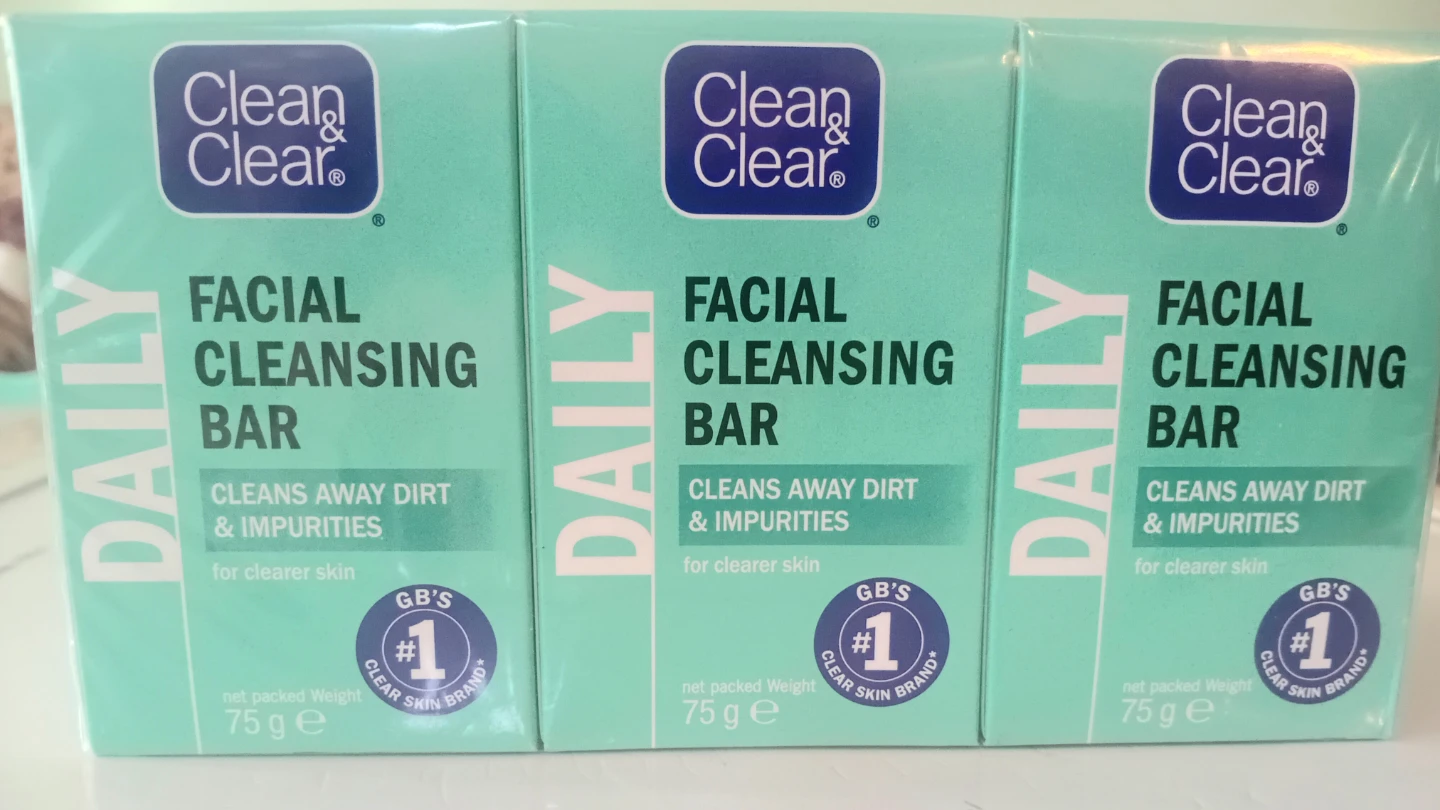 Clean & Clear Daily Facial Cleansing Bar - 6 Pack