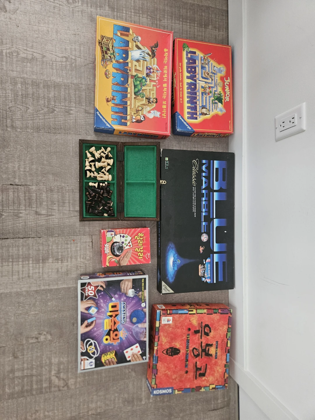 Assorted Board Games and Building Blocks
