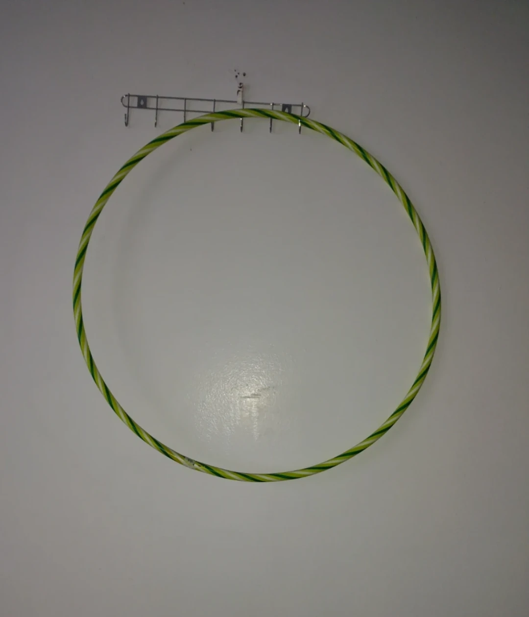 Green and White Striped Hula Hoop ⚽