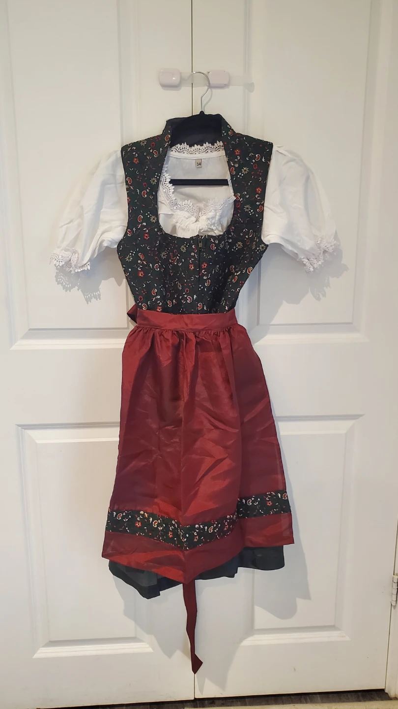 Dirndl Dress with Blouse Size 34