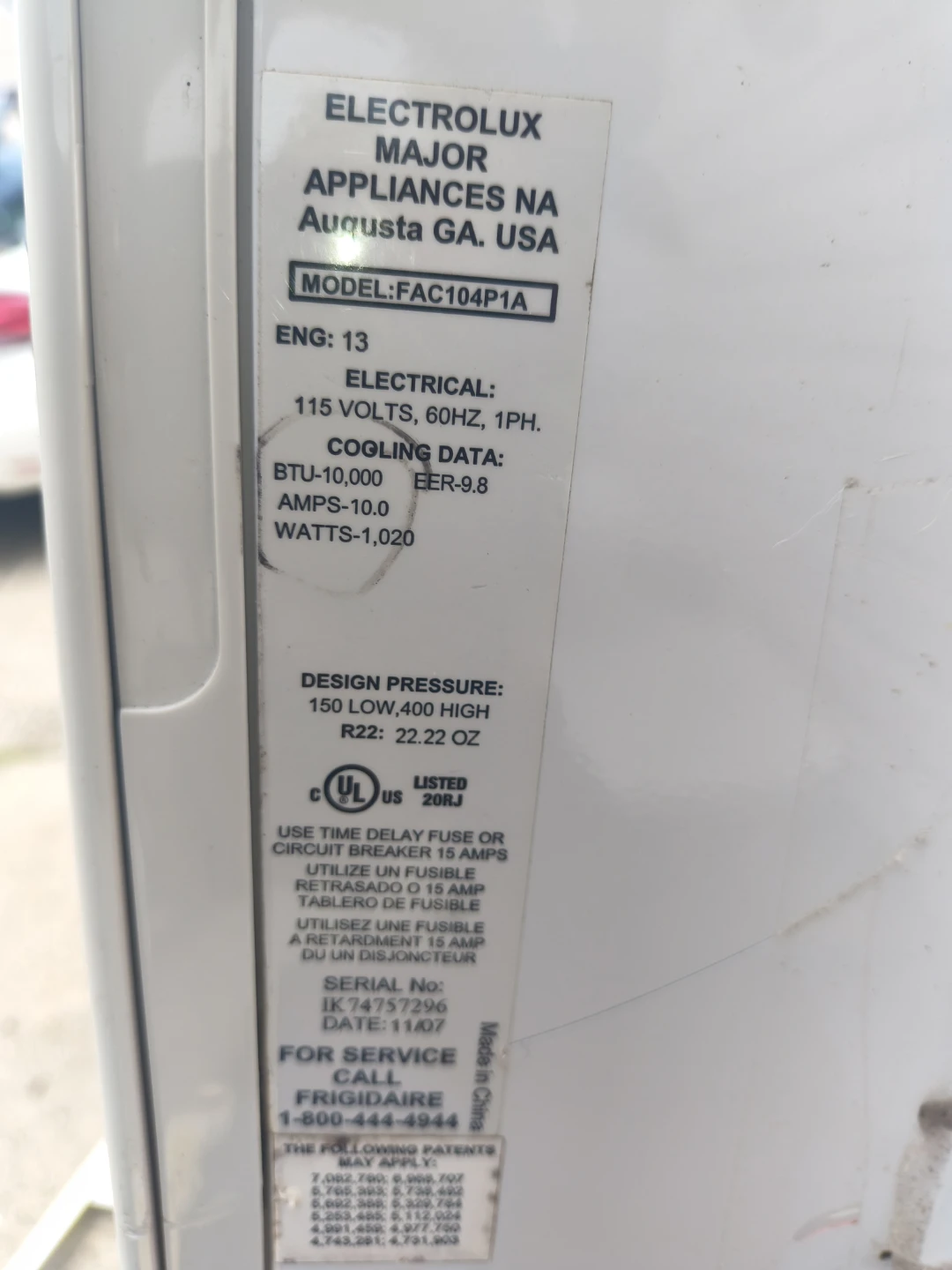 Frigidaire Window Air Conditioner - photo 4