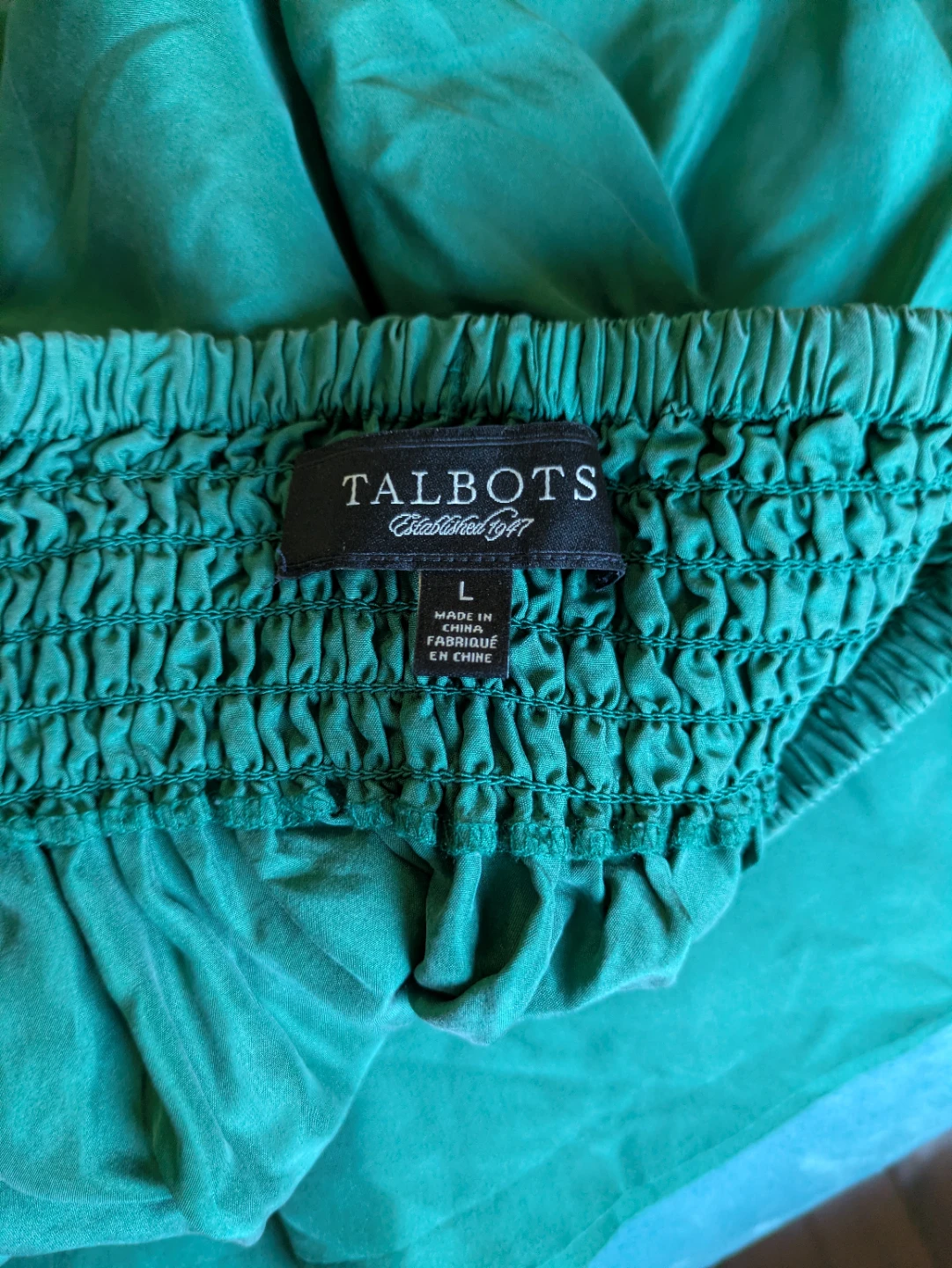 Talbots Women's Green Silk Skirt - photo 3