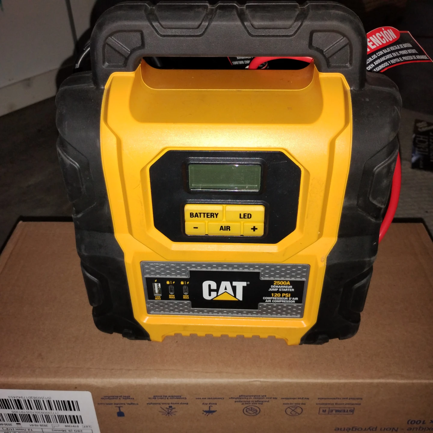 CAT 2500A Jump Starter and Air Compressor