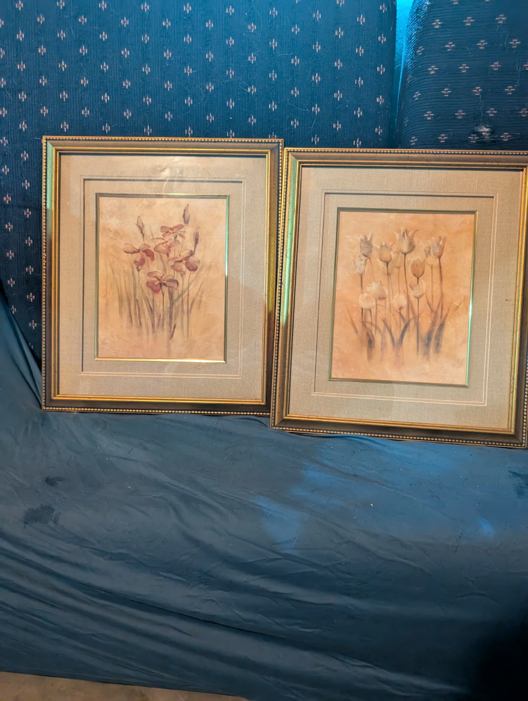 Pair of Framed Floral Art Prints
