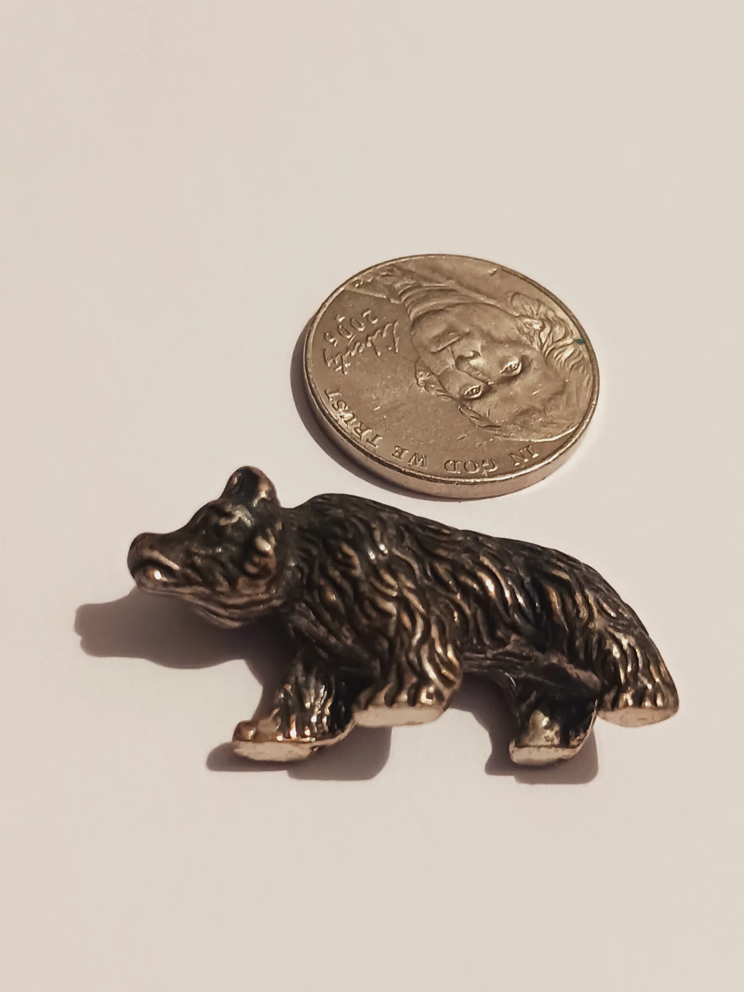 Sterling Silver 925 Miniature Bear Figurine - photo 3