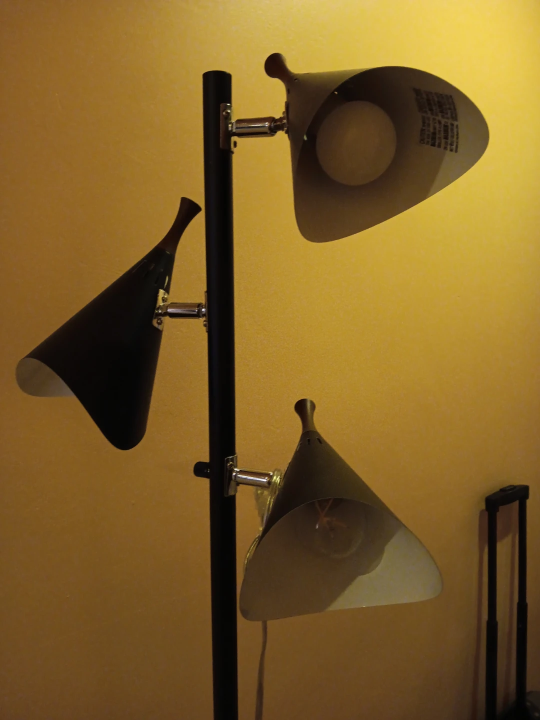 Black 3-Head Floor Lamp