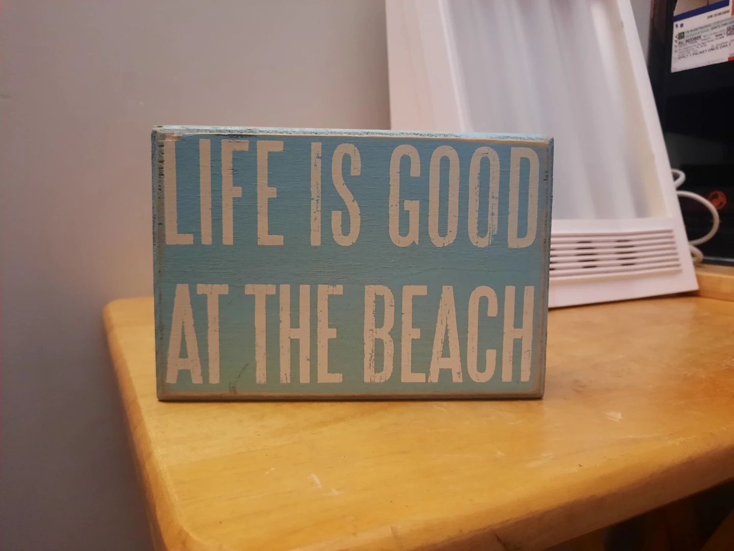 Wooden Box Sign