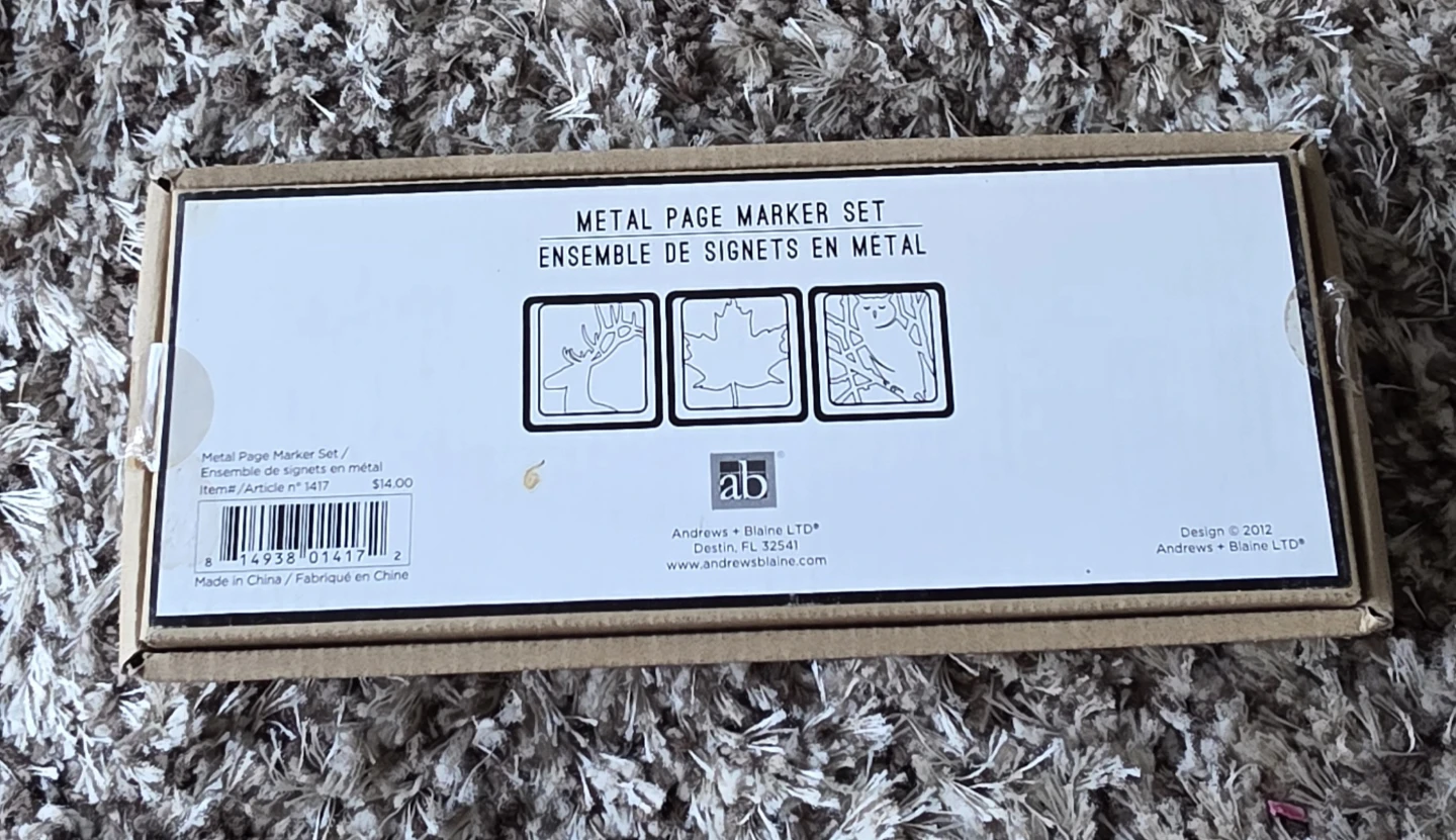 Andrews Blaine LTD Metal Page Marker Set - photo 3
